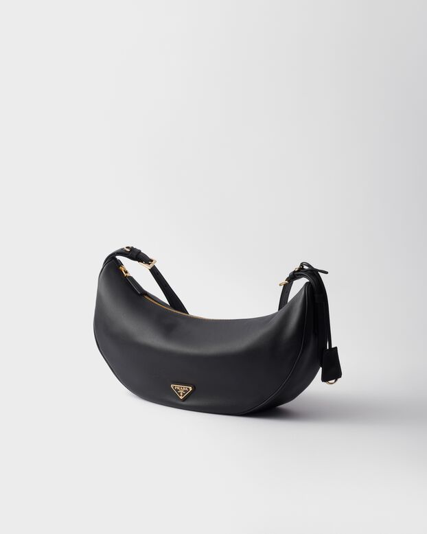 Prada Demi-lune large leather shoulder bag, , hi-res