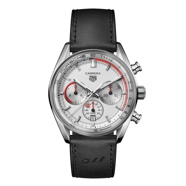 Carrera Chronosprint X Porsche Special Edition 42mm Mens Watch Silver, , hi-res