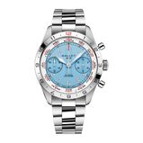 Flying Officer Chronograph Automatic 40mm Unisex Watch Sky Blue Dial, , hi-res