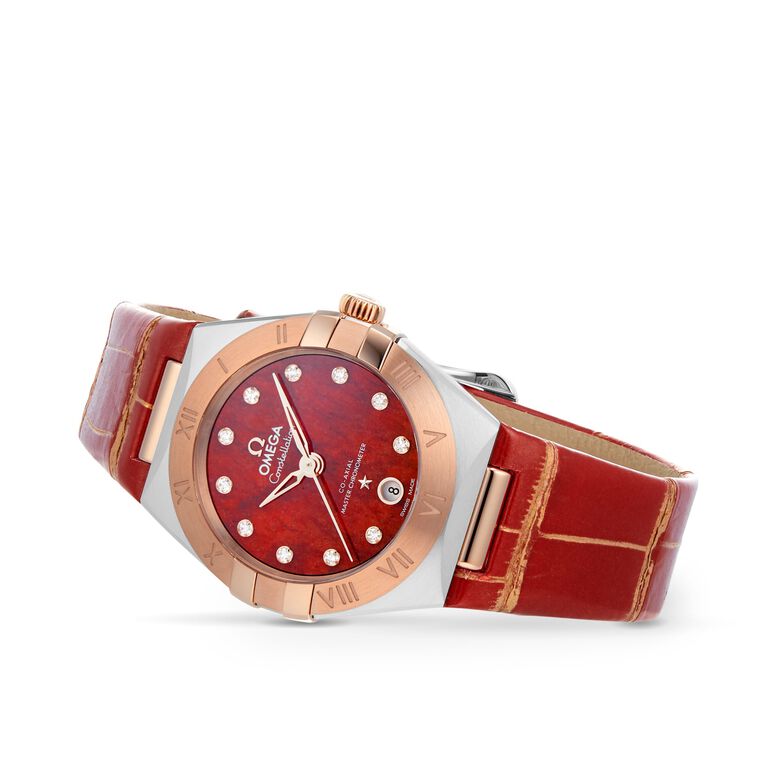 Constellation Co-Axial Master Chronometer 29mm Ladies Watch Red, , hi-res
