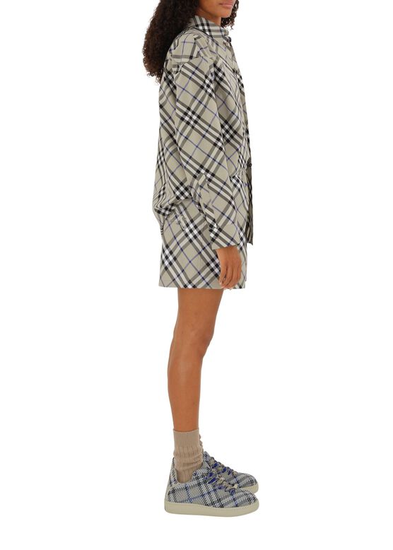 Relaxed Fit Check Cotton Shirt, , hi-res