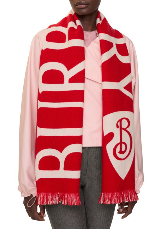 Logo Wool Scarf, , hi-res