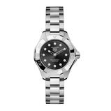 Aquaracer Professional 100 Solargraph 28mm Ladies Watch Black, , hi-res