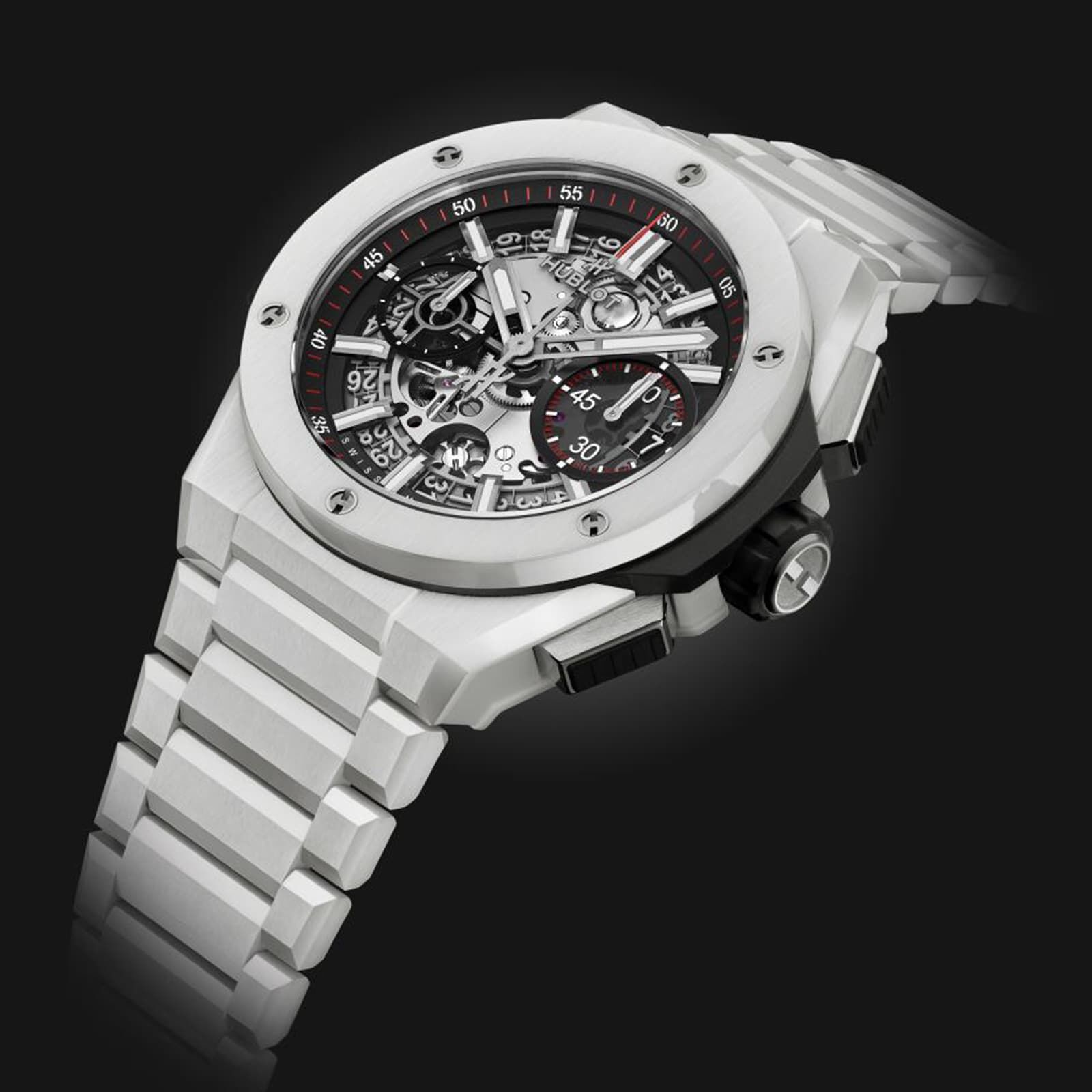 Hublot Big Bang Integrated White Ceramic 42mm Mens Watch Fine Watches