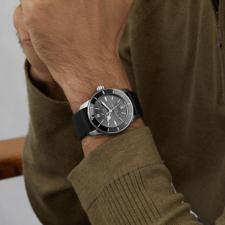 Superocean Heritage B20 Automatic 42mm UK Edition Mens Watch Grey Rubber, , hi-res