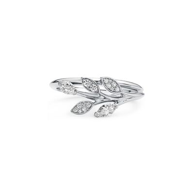 Tiffany Victoria® diamond vine ring in platinum