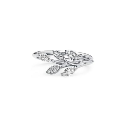 Tiffany Victoria&reg; diamond vine ring in platinum, , hi-res
