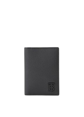 Grainy Leather TB Folding Card Case