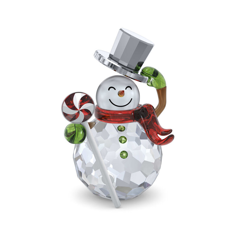 Holiday Obj White Snowman, , hi-res