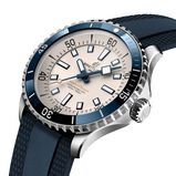 Superocean Automatic 42 Stainless Steel Rubber Strap Watch, , hi-res