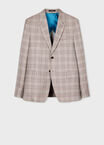 LIGHT GREY CHECK SUPER 130s BUGGY LINED WOOL JACKET