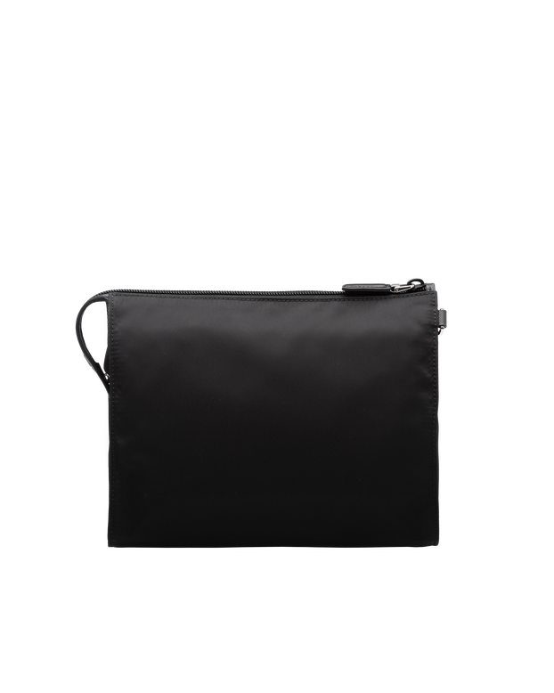 Re-Nylon and Saffiano leather necessaire, , hi-res