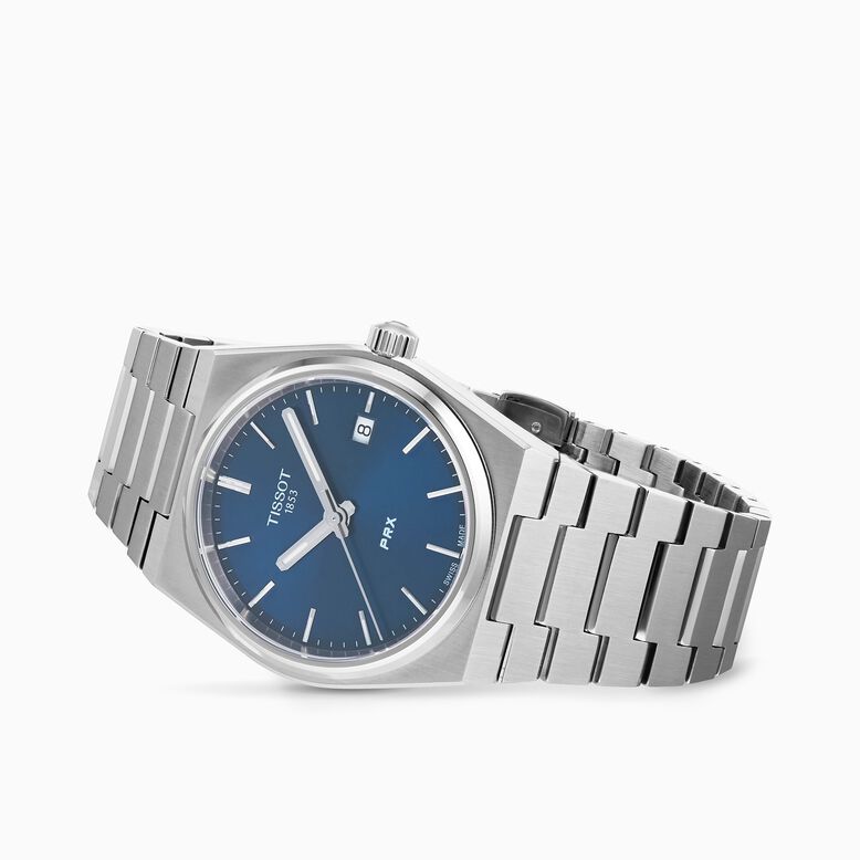 T-Classic PRX 35mm Unisex Watch Blue, , hi-res