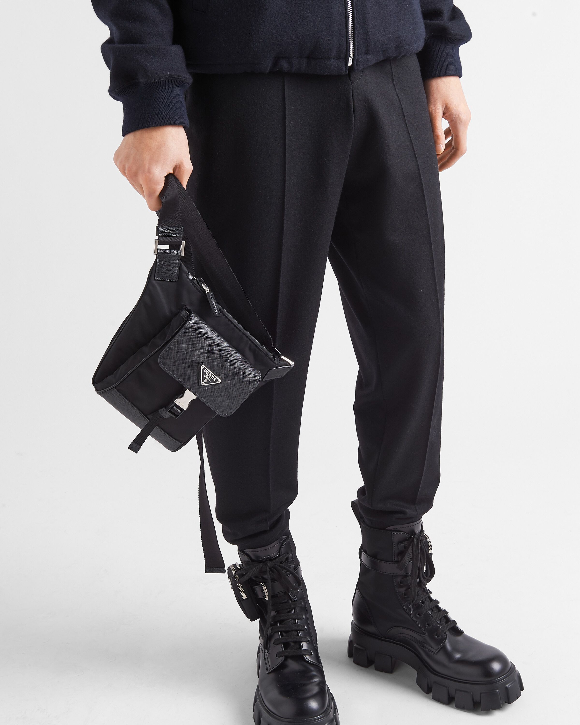 Prada Re-Nylon and Saffiano leather shoulder bag Crossbody Prada Re-Nylon and Saffiano leather shoulder bag Crossbody