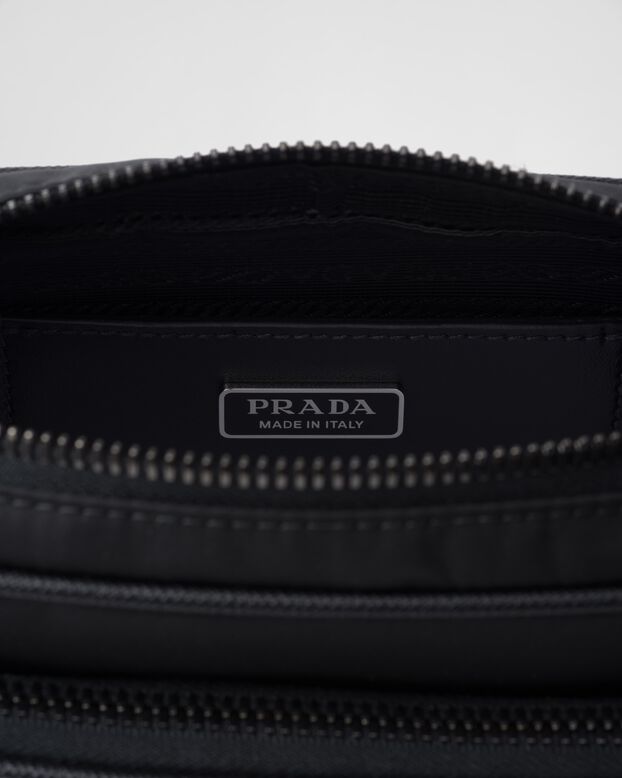 Re-Nylon and Saffiano leather shoulder bag, , hi-res
