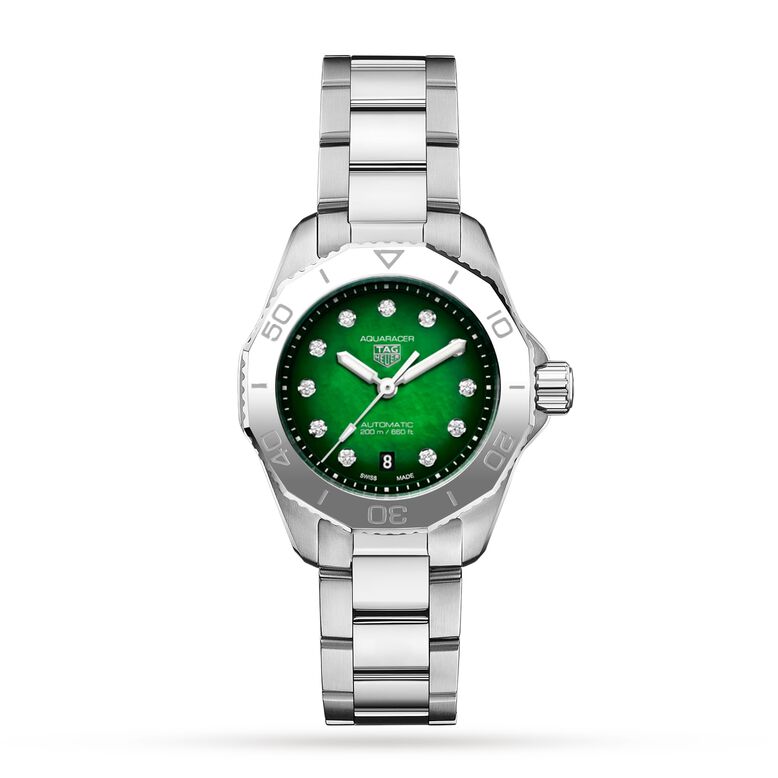 Aquaracer Professional 200 30mm Ladies Watch Green, , hi-res