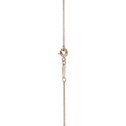 Return to Tiffany&trade; Double Heart Tag Pendant in Rose Gold, Mini, , hi-res