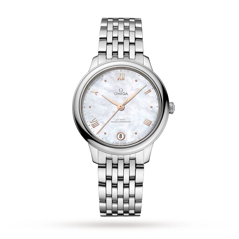 De Ville Prestige Co-Axial Master Chronometer 34mm Ladies Watch Mother Of Pearl, , hi-res
