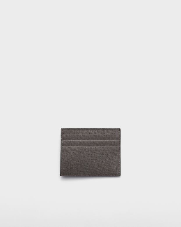 Saffiano leather card holder, , hi-res