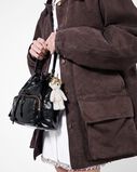 Teddy bag charm with metal ring, , hi-res