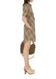 Check Cotton Shirt Dress, , hi-res