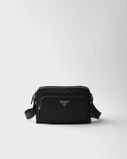 Small Re-Nylon and Saffiano leather shoulder bag, , hi-res