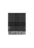 Wide Reversible Check Cashmere Scarf, , hi-res