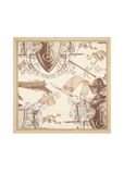 Etched Knight Silk Scarf, , hi-res