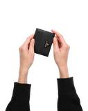 Saffiano Leather card holder, , hi-res