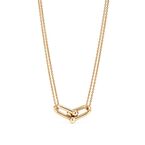 Tiffany HardWear Large Double Link Pendant in Yellow Gold