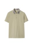 Check Collar Cotton Polo Shirt, , hi-res