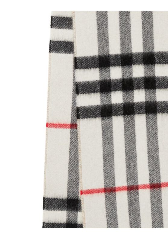 Contrast Check Cashmere Scarf, , hi-res