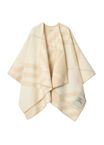 Check Wool Cashmere Cape