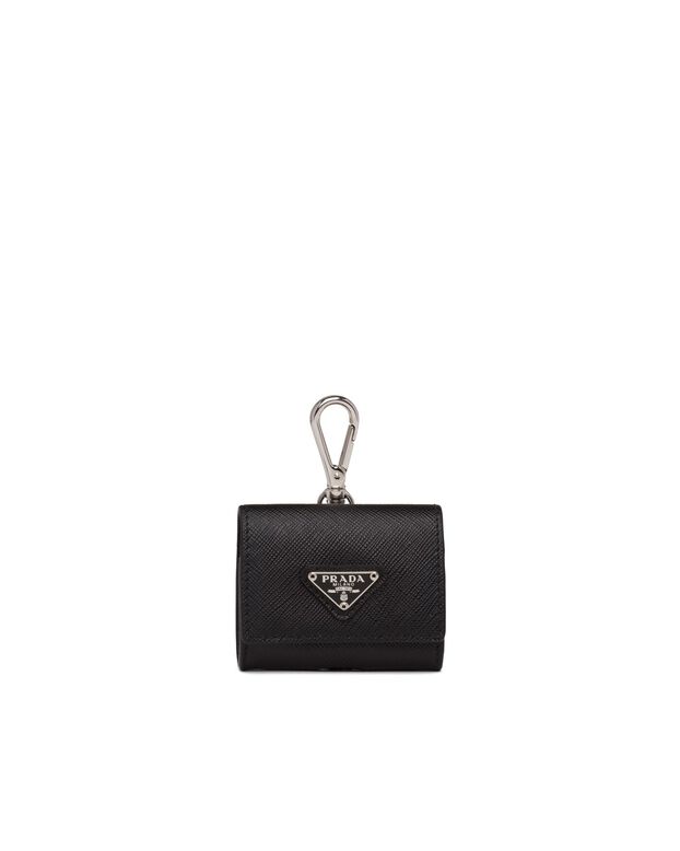 Saffiano leather headphone case, , hi-res
