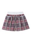 Chequerboard Stretch Cotton Jacquard Shorts, , hi-res