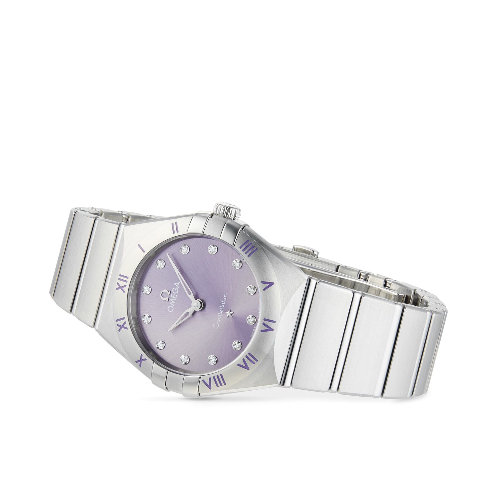 Constellation Co Axial 28mm Ladies Watch Purple