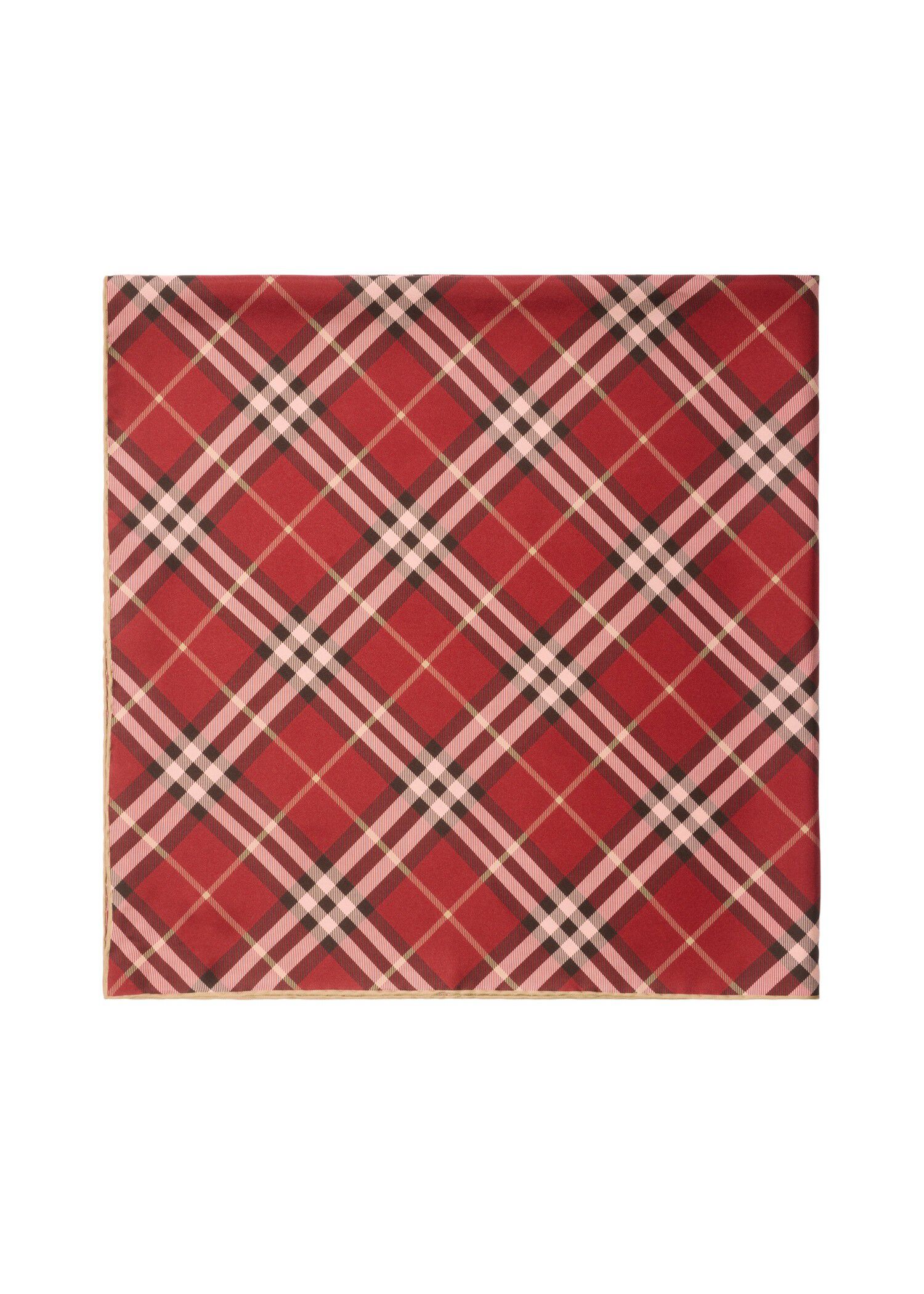 【関税＆送料込み】Burberry Check Silk Foulard BURBERRY Check Lightweight Wool Silk Scarf | Holt Renfrew
