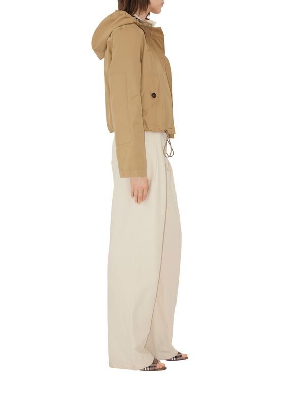 Short Gabardine Parka, , hi-res