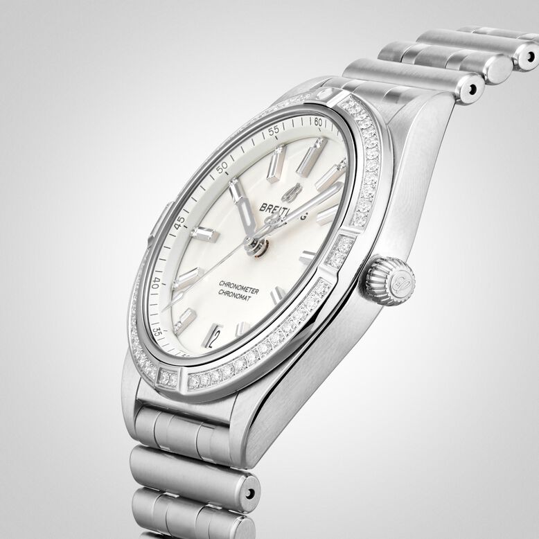 Chronomat Automatic 36 Stainless Steel &#40;gem-set&#41; Watch, , hi-res