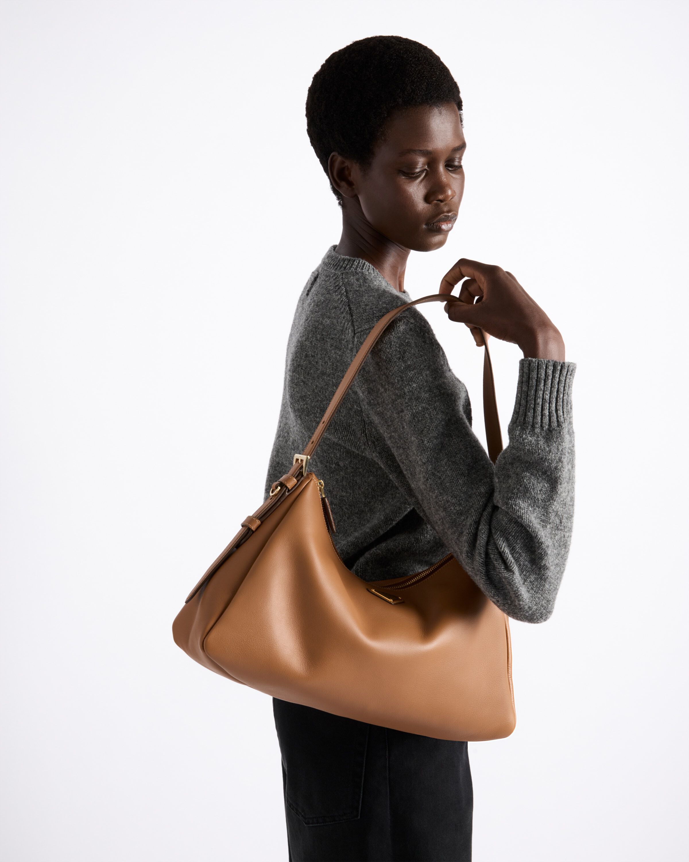 Prada Prada Aimée large leather shoulder bag Shoulder Heathrow