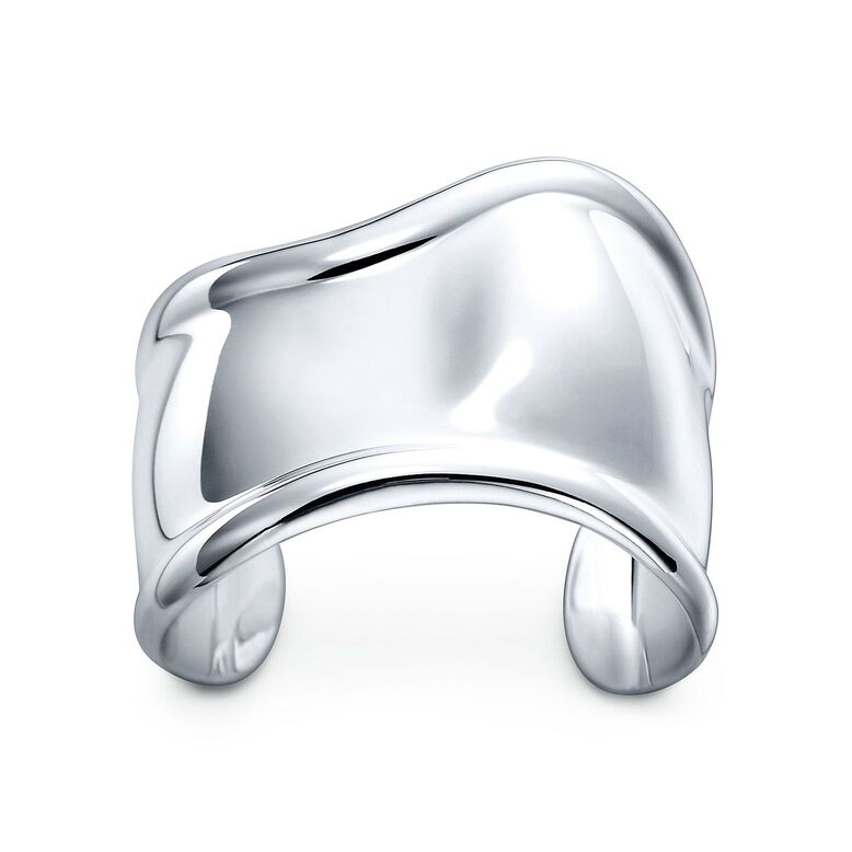 Elsa Peretti&reg; Small Bone Cuff in Silver, 43 mm Wide - Size Small, , hi-res
