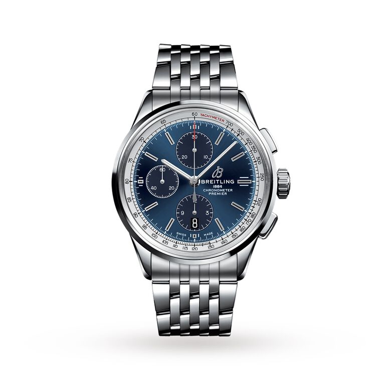 Premier Chronograph 42 Stainless Steel Watch, , hi-res