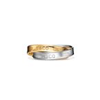 Tiffany 1837® Interlocking Circles Ring in Yellow Gold and Sterling Silver - Size 5 1/2