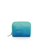 Return to Tiffany™ Small Zip Wallet in Infinity Blue Leather