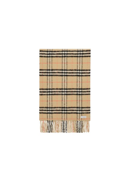 Check Wool Cashmere Scarf, , hi-res