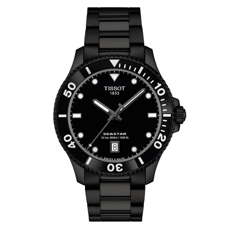 Tissot Seastar 1000 Quartz 40mm Mens Watch Black, , hi-res