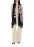 Wide EKD Wool Scarf, , hi-res