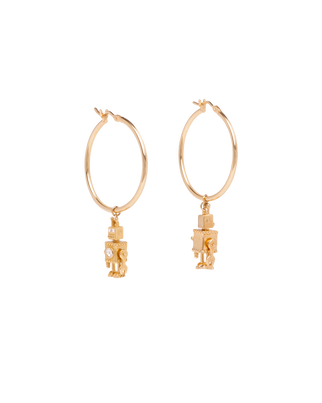 Prada Fine Jewellery gold and diamond earrings, , hi-res