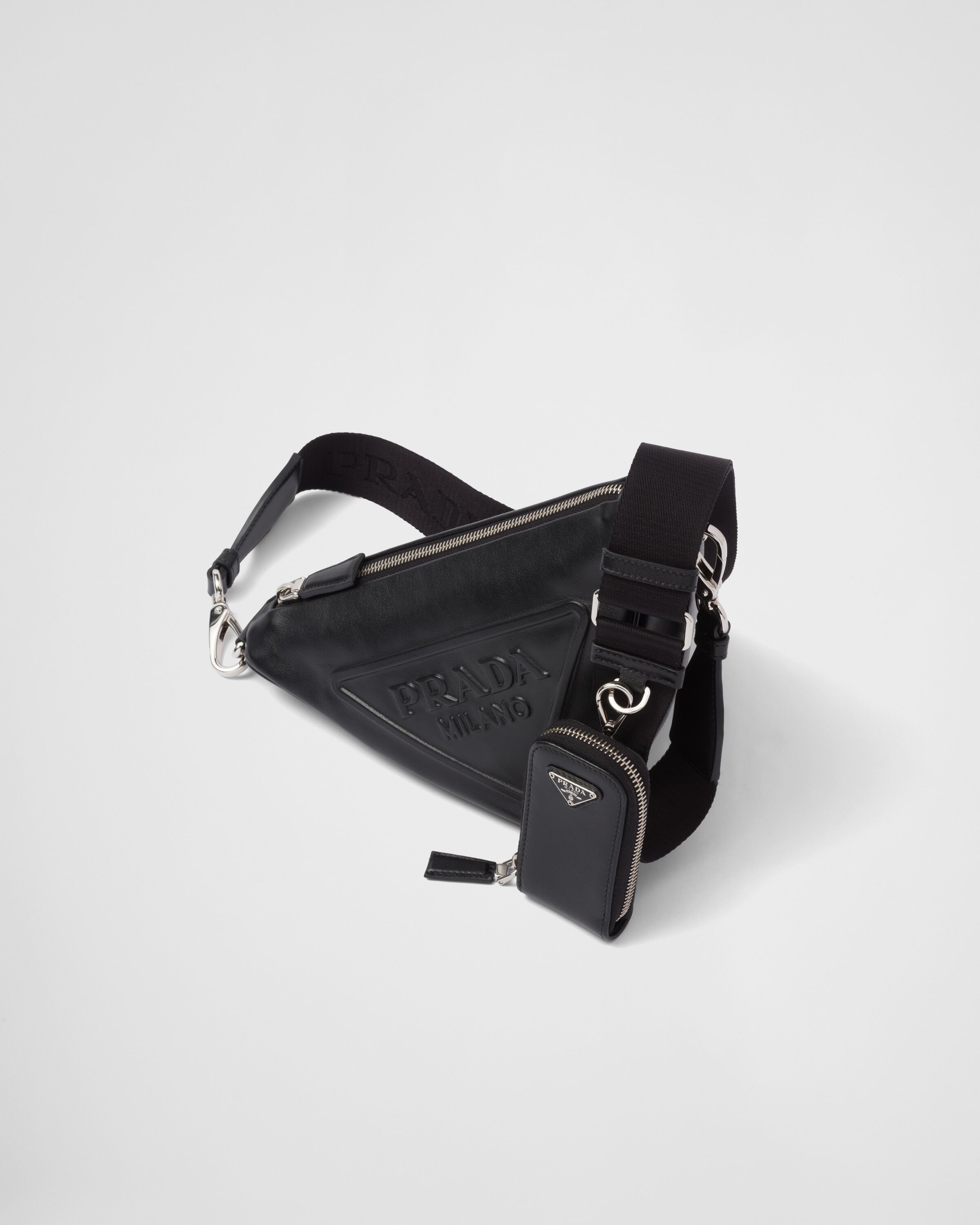 Prada Triangle leather shoulder bag