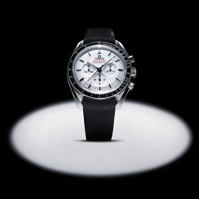 Speedmaster Moonwatch Professional 42mm Mens Watch Black Rubber Strap, , hi-res